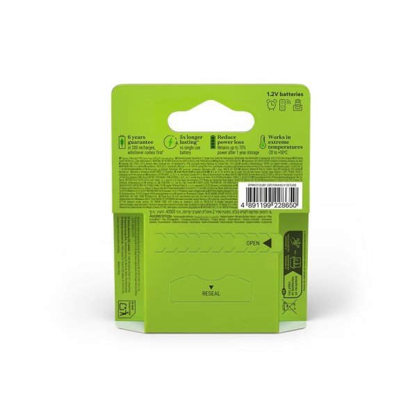 Recharge AA Battery 2100mAh 4-pack