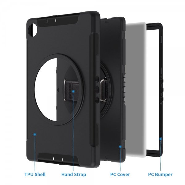 Lenovo Tab M10 Plus TB-X606F Cover Rainproof Rugged Case Hand Strap Kickstand