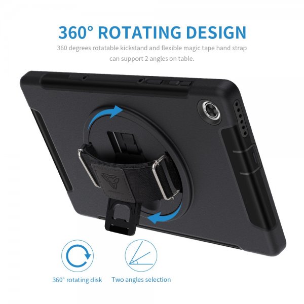 Lenovo Tab M10 Plus TB-X606F Cover Rainproof Rugged Case Hand Strap Kickstand