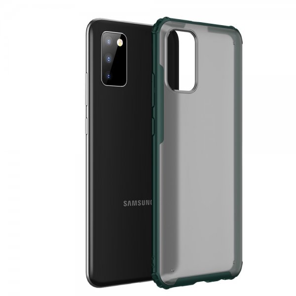 Samsung Galaxy A02s Cover Farvet Kant Grøn