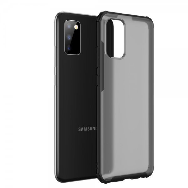 Samsung Galaxy A02s Cover Farvet Kant Sort