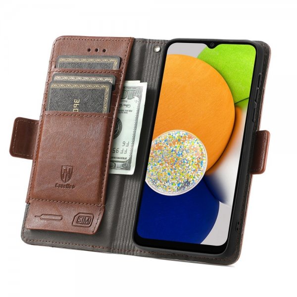 Samsung Galaxy A03 Etui Stripe Brun