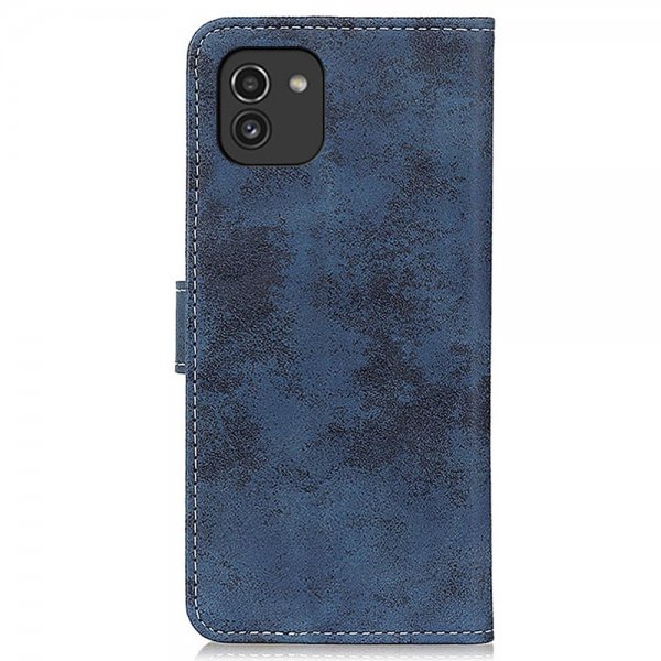 Samsung Galaxy A03 Etui Vintage Blå