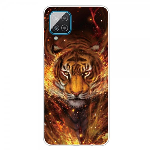 Samsung Galaxy A12 Cover Motiv Brand Og Tiger