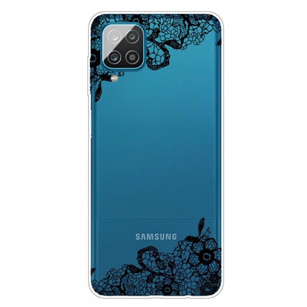 Samsung Galaxy A12 Cover Motiv Laceblomma