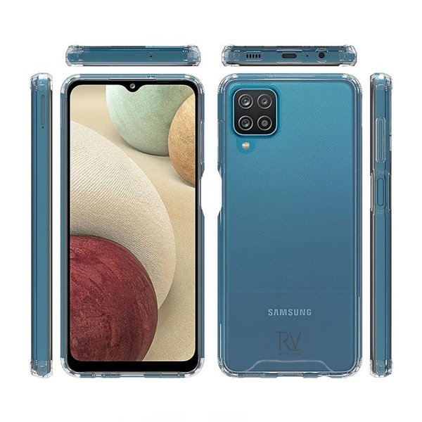 Samsung Galaxy A12 Cover Stødabsorberende Transparent