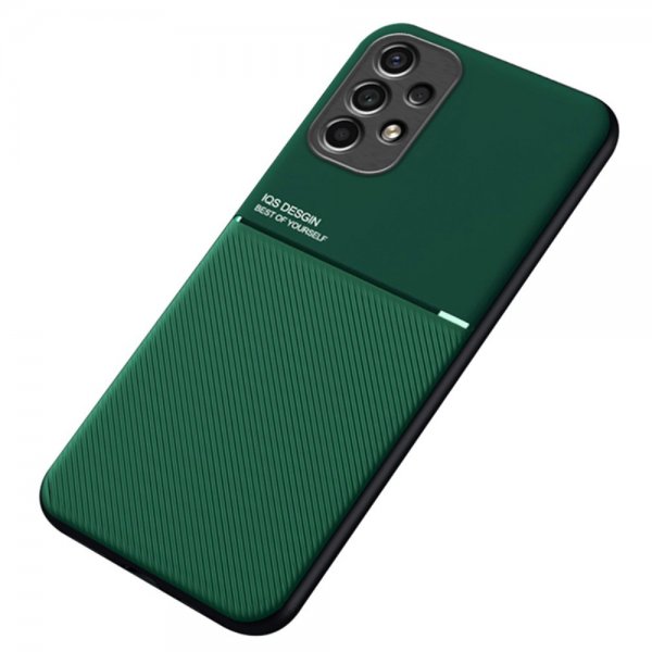 Samsung Galaxy A13 4G Cover med Metalplade Grøn