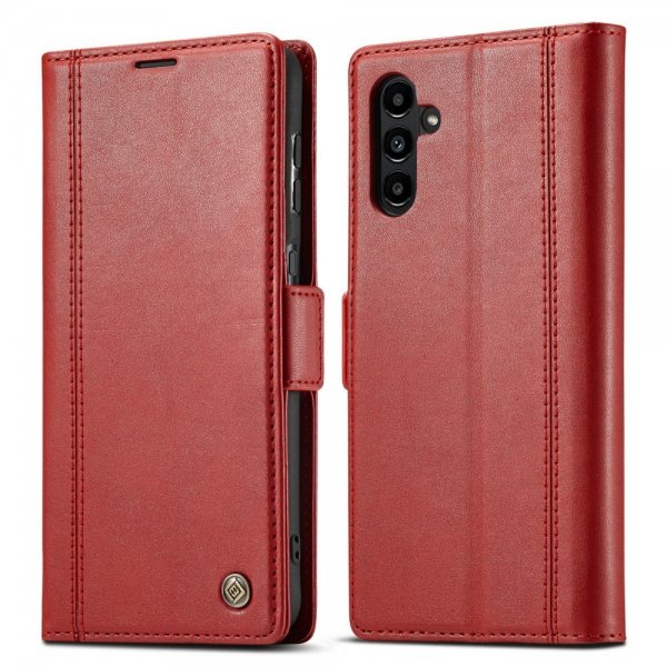 Samsung Galaxy A14 Etui med Kortholder Rød