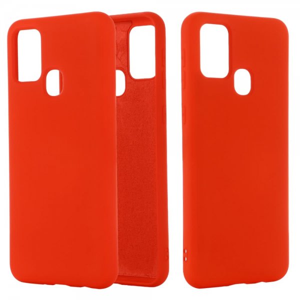 Samsung Galaxy A21s Cover Silikonee Rød