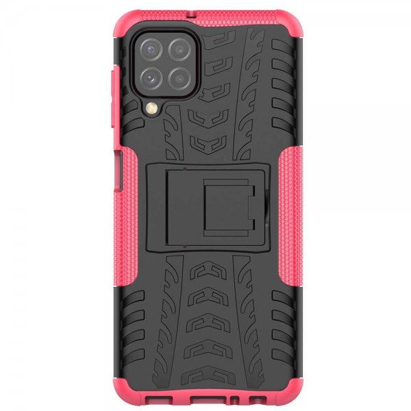 Samsung Galaxy A22 4G Cover Dækmønster Stativfunktion Lyserød