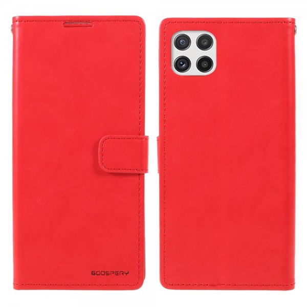 Samsung Galaxy A22 5G Etui Lædertekstur Rød
