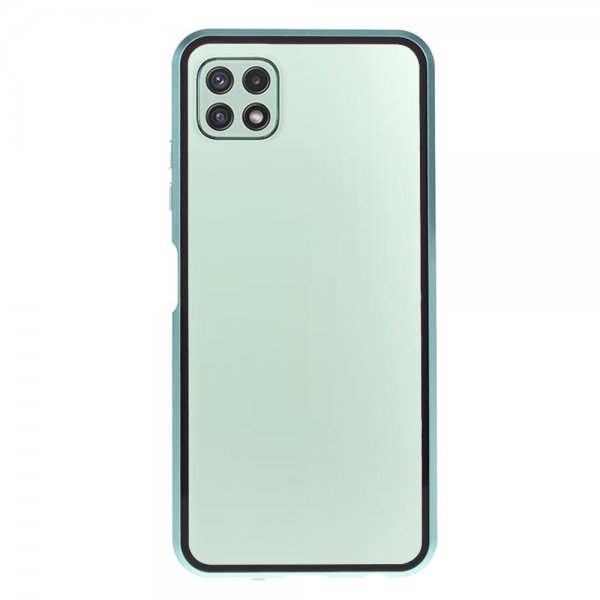 Samsung Galaxy A22 5G Cover 360 Hærdet glas Grøn