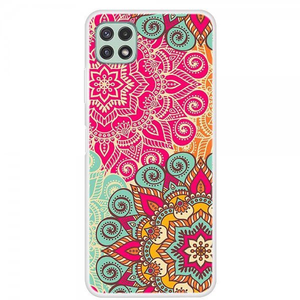 Samsung Galaxy A22 5G Cover Motiv Farverig Blomster