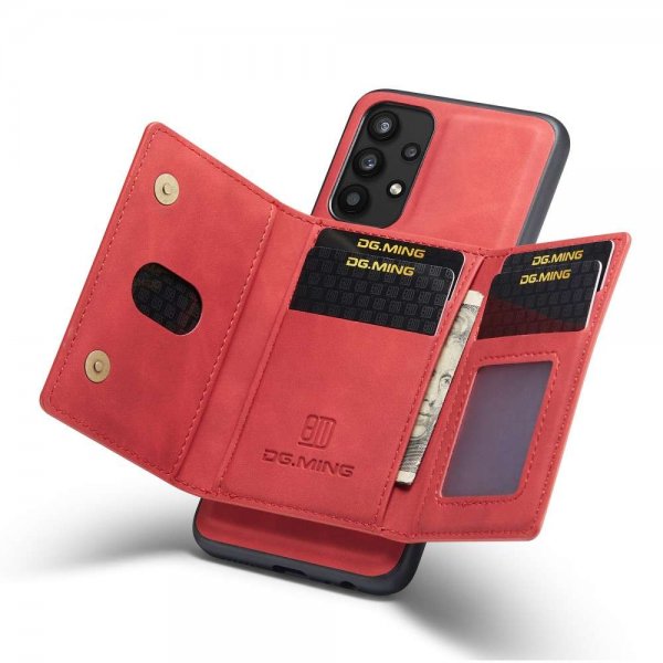 Samsung Galaxy A32 5G Cover M2 Series Aftageligt Kortholder Rød