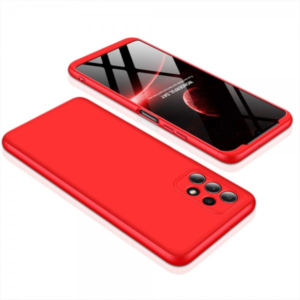 Samsung Galaxy A32 5G Cover Tredelt Rød