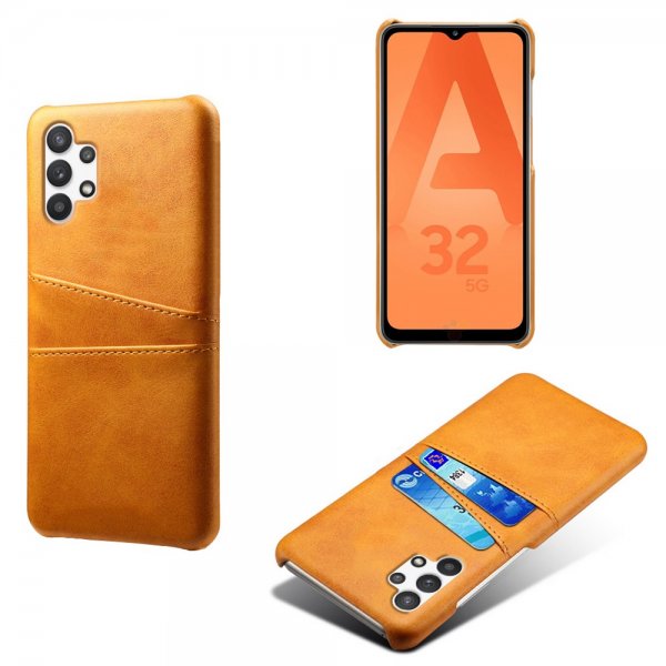 Samsung Galaxy A32 5G Cover Kortholder til to kort Orange