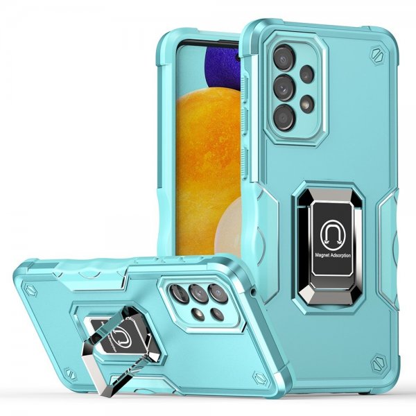 Samsung Galaxy A33 5G Cover med Ringholder Cyan