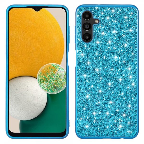 Samsung Galaxy A34 5G Cover Glitter Blå