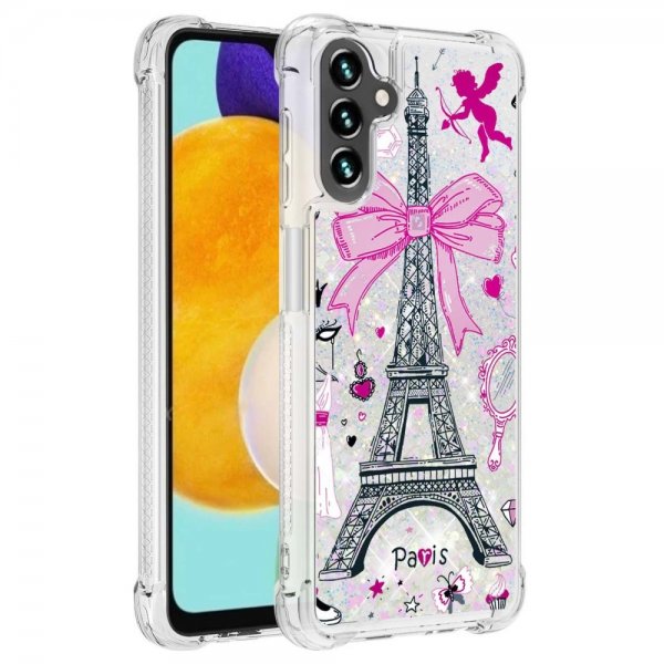 Samsung Galaxy A34 5G Cover Glitter Motiv Paris