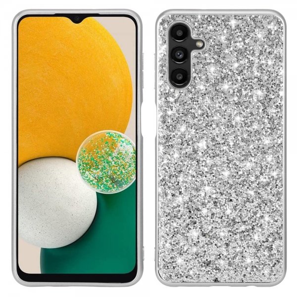 Samsung Galaxy A34 5G Cover Glitter Sølv