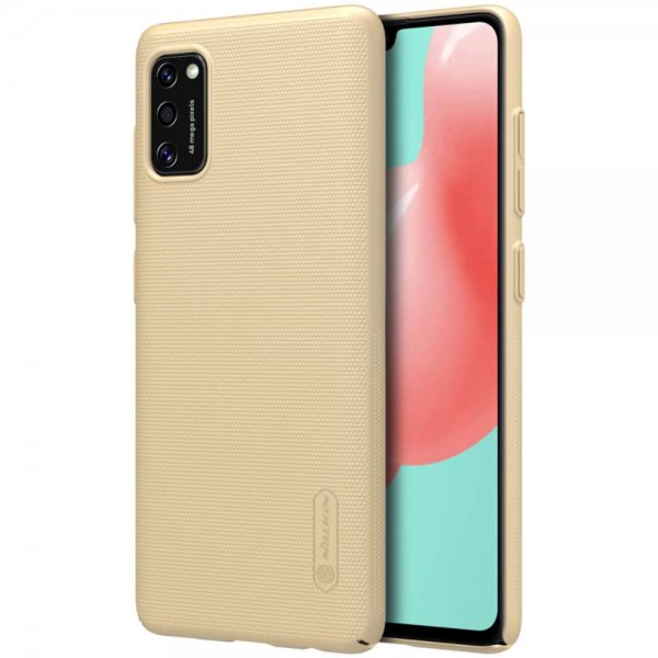 Samsung Galaxy A41 Cover Frosted Shield Guld