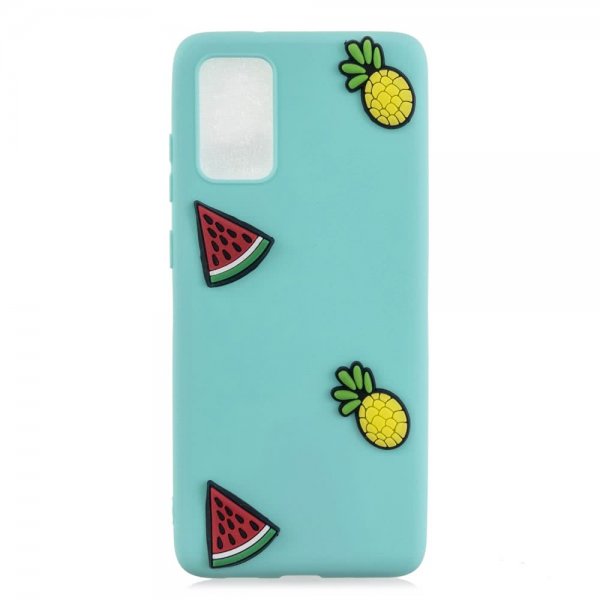 Samsung Galaxy A41 Cover Silikonee 3D Vattenmelon Ananas