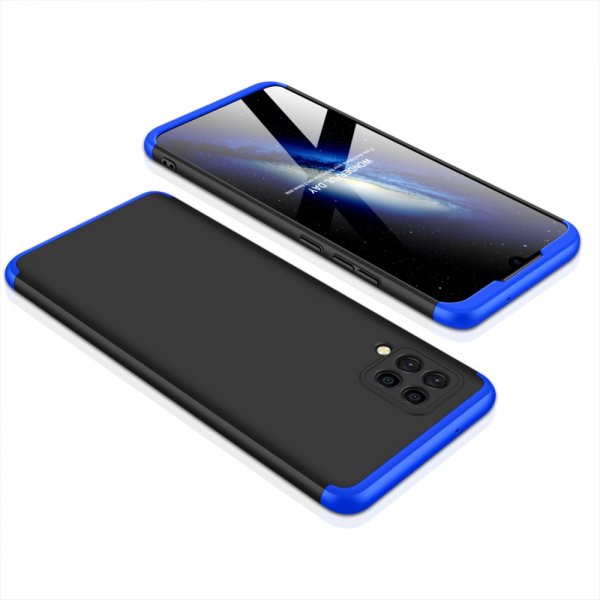 Samsung Galaxy A42 5G Cover Tredelt Sort Blå