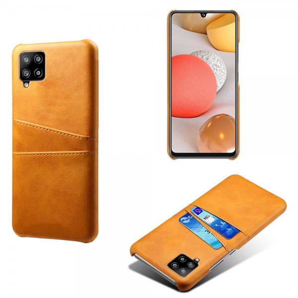 Samsung Galaxy A42 5G Cover Kortholder til to kort Orange