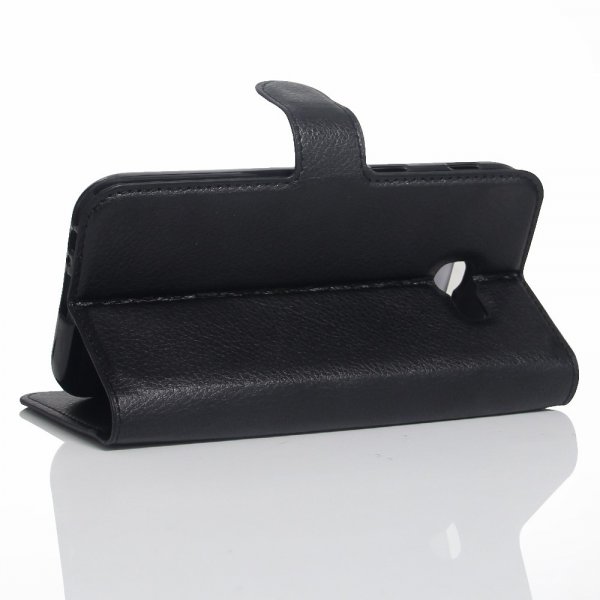 Samsung Galaxy A5 2017 Etui Litchi Sort