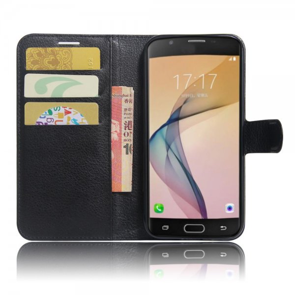 Samsung Galaxy A5 2017 Etui Litchi Sort