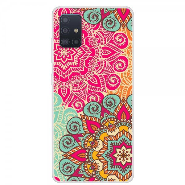 Samsung Galaxy A51 Cover Motiv Mandala Blommor