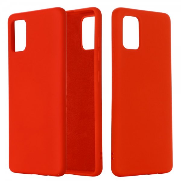Samsung Galaxy A51 Cover Silikonee Rød
