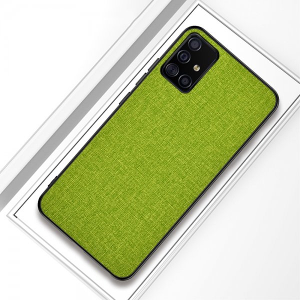 Samsung Galaxy A51 Cover Stoftextur Grøn