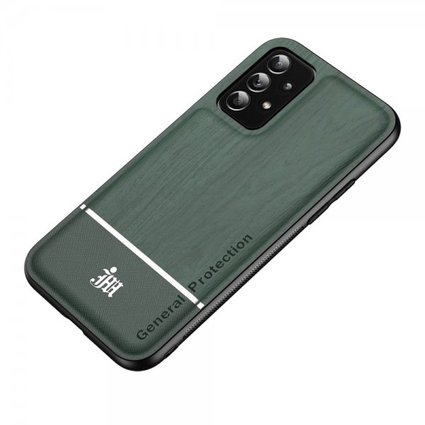 Samsung Galaxy A52/A52s 5G Cover Trætekstur Grøn