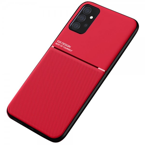 Samsung Galaxy A52/A52s 5G Cover med Metalplade Rød