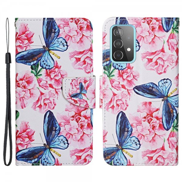 Samsung Galaxy A53 5G Etui Motiv Blomster Og Sommerfugle