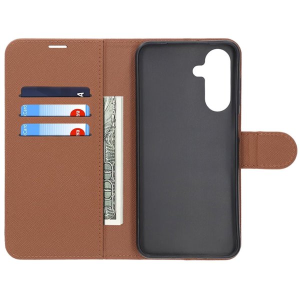 Samsung Galaxy A56 Etui med Stativ Brun