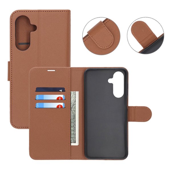 Samsung Galaxy A56 Etui med Stativ Brun