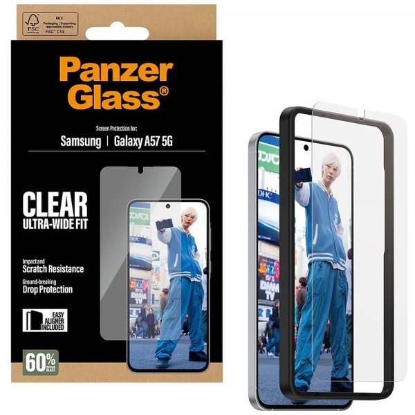 Samsung Galaxy A57 Skærmbeskytter Ultra-Wide Fit EasyAligner