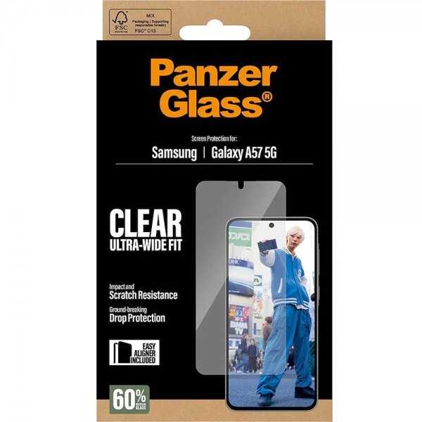 Samsung Galaxy A57 Skærmbeskytter Ultra-Wide Fit EasyAligner