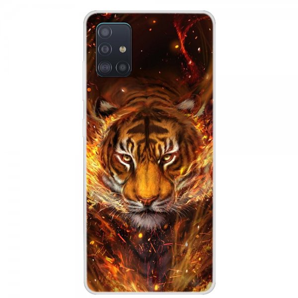 Samsung Galaxy A71 Cover Motiv Tiger
