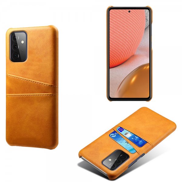 Samsung Galaxy A72 Cover Kortholder til to kort Orange