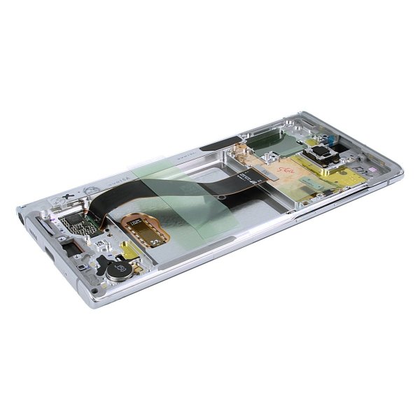 Samsung Galaxy Note 10 Skærm med LCD Display Original - Hvid