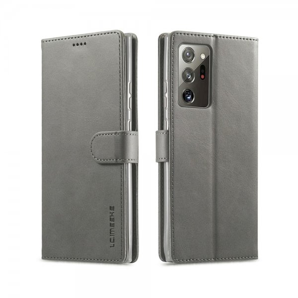 Samsung Galaxy Note 20 Etui med Kortholder Grå