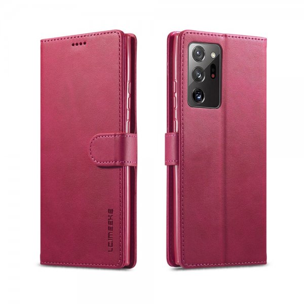 Samsung Galaxy Note 20 Etui med Kortholder Magenta