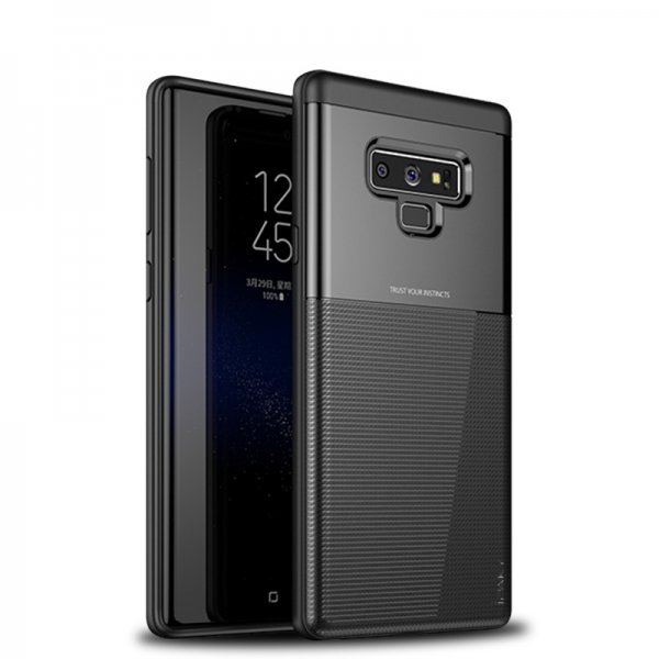 Samsung Galaxy Note 9 Skal Grid TPU Hårdplast Svart