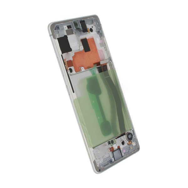 Samsung Galaxy S10 Lite (SM-G770F) Skærm med LCD Display Original - Hvid