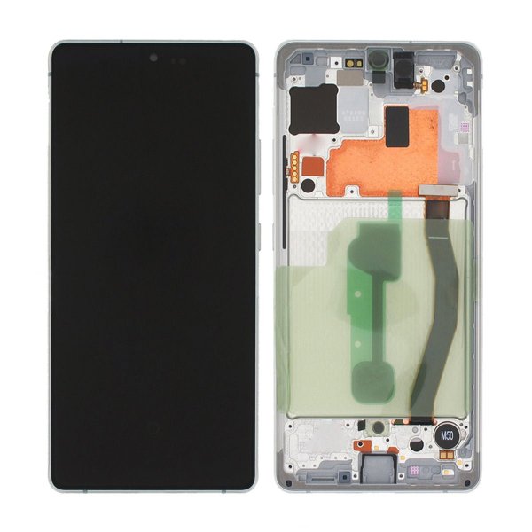 Samsung Galaxy S10 Lite (SM-G770F) Skærm med LCD Display Original - Hvid