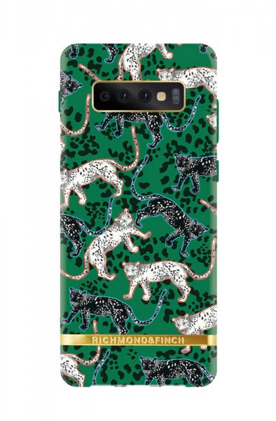 Samsung Galaxy S10 Plus Cover Green Leopard