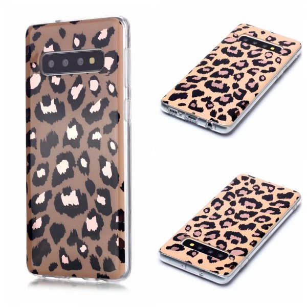 Samsung Galaxy S10 Cover Leopardmønster